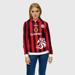 Толстовка-худи женская Фк Кызылжар, цвет: 3D-белый — фото 2