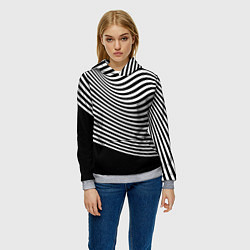 Толстовка-худи женская Trendy raster pattern, цвет: 3D-меланж — фото 2