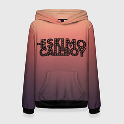 Толстовка-худи женская Eskimo Callboy electric, цвет: 3D-черный