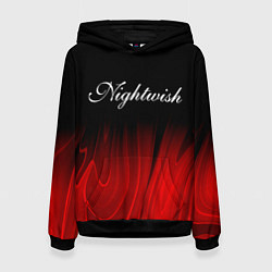 Женская толстовка Nightwish red plasma