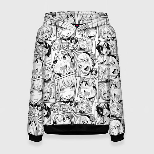 Женская толстовка Anime hentai ahegao / 3D-Черный – фото 1