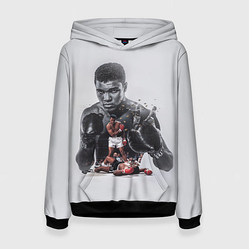 Женская толстовка The greatest - Muhammad Ali / 3D-Черный – фото 1