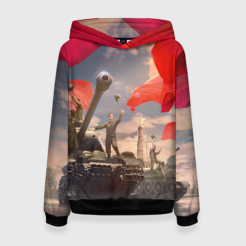 Женская толстовка Победа! 9 Мая / 3D-Черный – фото 1