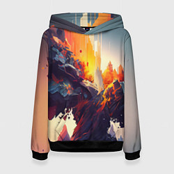 Толстовка-худи женская Красивый апокалипис, цвет: 3D-черный