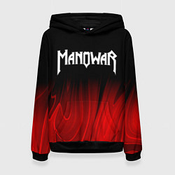 Женская толстовка Manowar red plasma