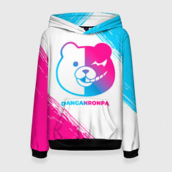 Толстовка-худи женская Danganronpa neon gradient style, цвет: 3D-черный