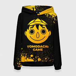 Толстовка-худи женская Tomodachi Game - gold gradient, цвет: 3D-черный