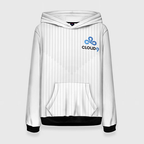 Женская толстовка Cloud9 white / 3D-Черный – фото 1