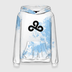 Толстовка-худи женская Cloud9 Облачный, цвет: 3D-белый