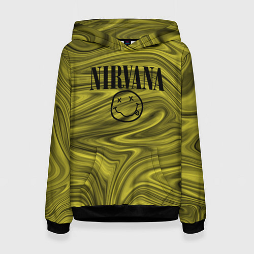 Женская толстовка Nirvana лого абстракция / 3D-Черный – фото 1