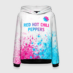 Женская толстовка Red Hot Chili Peppers neon gradient style: символ