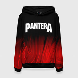 Толстовка-худи женская Pantera red plasma, цвет: 3D-черный