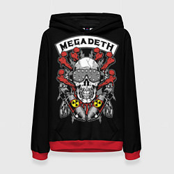 Женская толстовка Megadeth - ядерный череп