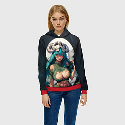 Толстовка-худи женская Нелл из Блича, цвет: 3D-красный — фото 2