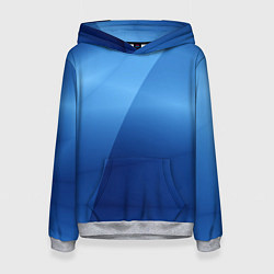 Толстовка-худи женская Небесные цвета, цвет: 3D-меланж