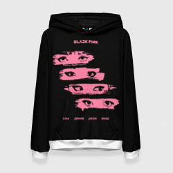 Толстовка-худи женская Blackpink Eyes, цвет: 3D-белый