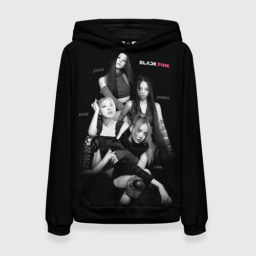 Женская толстовка Blackpink girl group / 3D-Черный – фото 1