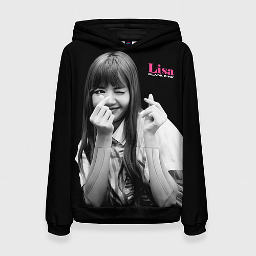 Женская толстовка Blackpink Lisa Sign of love / 3D-Черный – фото 1