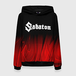 Женская толстовка Sabaton red plasma