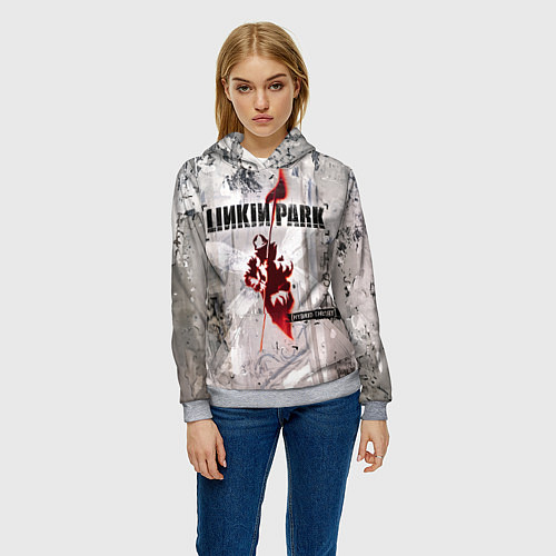 Женская толстовка Linkin Park Hybrid Theory / 3D-Меланж – фото 3