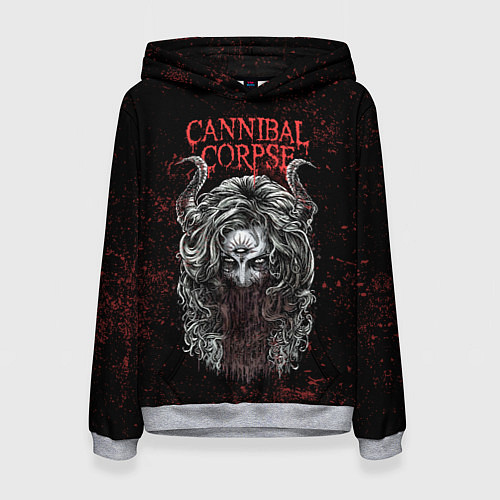 Женская толстовка Cannibal Corpse art / 3D-Меланж – фото 1