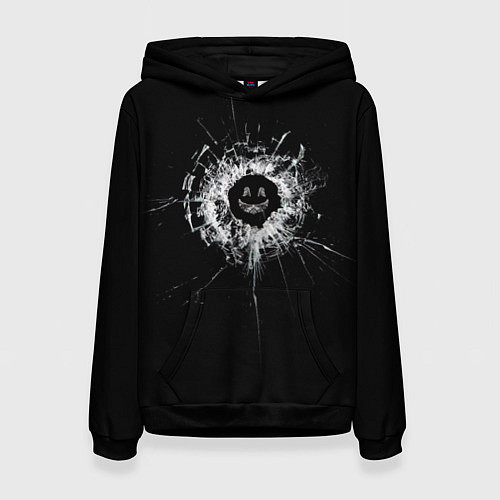 Женская толстовка Black Mirror - smile / 3D-Черный – фото 1