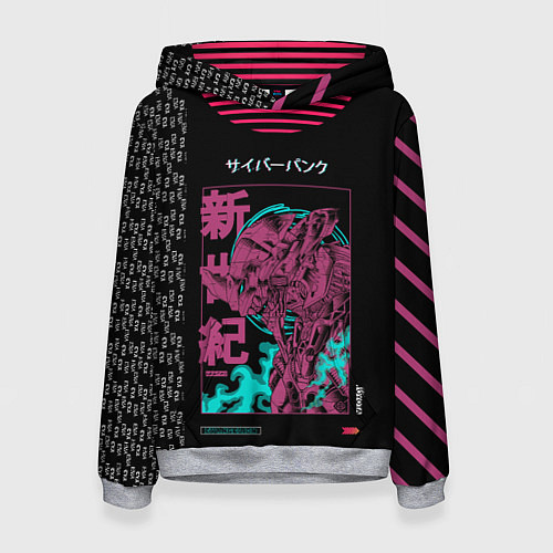 Женская толстовка Евангелион Ева 01 / 3D-Меланж – фото 1