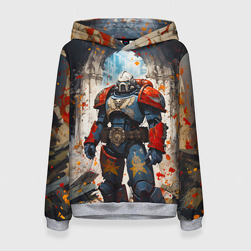 Женская толстовка Космодесант - Warhammer 40k / 3D-Меланж – фото 1