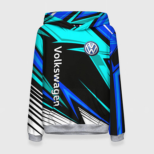 Женская толстовка Фольцваген - sport uniform / 3D-Меланж – фото 1