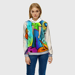 Толстовка-худи женская Le Petit Prince, цвет: 3D-меланж — фото 2