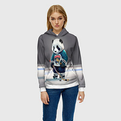 Толстовка-худи женская Panda striker of the Florida Panthers, цвет: 3D-белый — фото 2