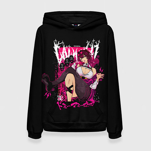 Женская толстовка Кафка - Хонкай / 3D-Черный – фото 1