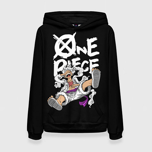 Женская толстовка One piece - gear 5 luffy / 3D-Черный – фото 1