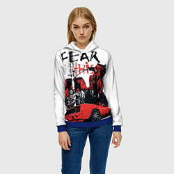 Толстовка-худи женская Fear This, цвет: 3D-синий — фото 2