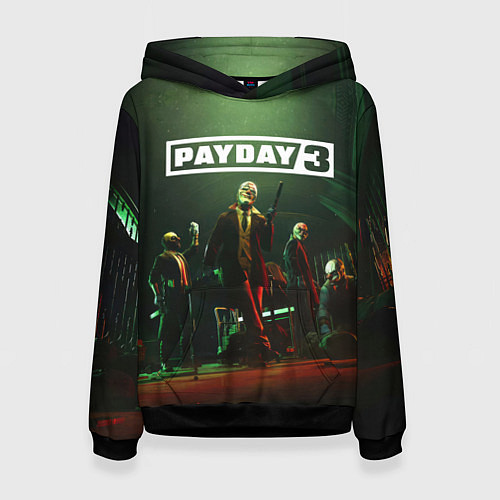 Женская толстовка Грабители Payday 3 / 3D-Черный – фото 1