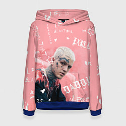 Женская толстовка Lil Peep тату розовый