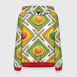 Женская толстовка Fruits and berries pattern