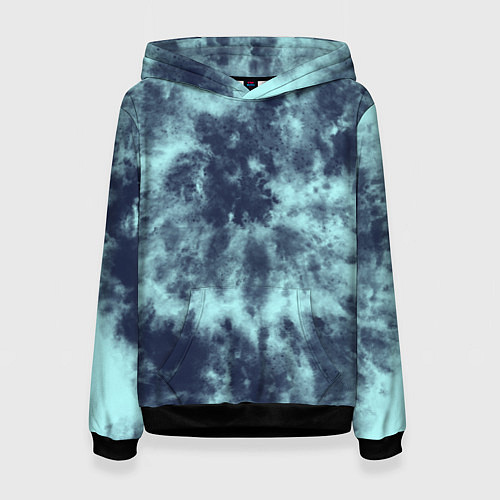 Женская толстовка Tie-Dye дизайн / 3D-Черный – фото 1