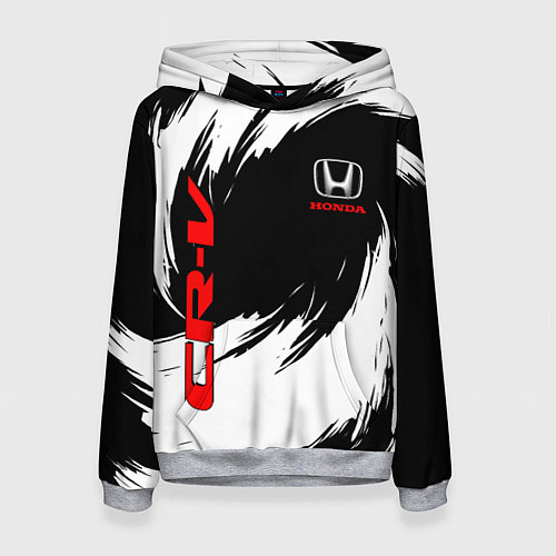 Женская толстовка Honda - белые краски / 3D-Меланж – фото 1
