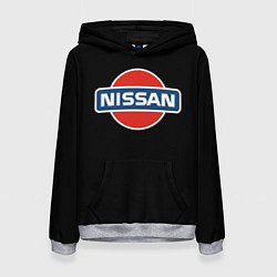 Толстовка-худи женская Nissan auto, цвет: 3D-меланж