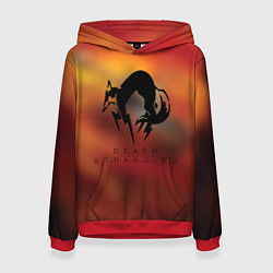 Толстовка-худи женская Death Stranding Kojima corp, цвет: 3D-красный