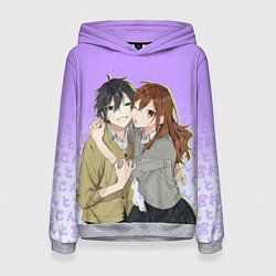 Толстовка-худи женская Хори и Миямура, цвет: 3D-меланж