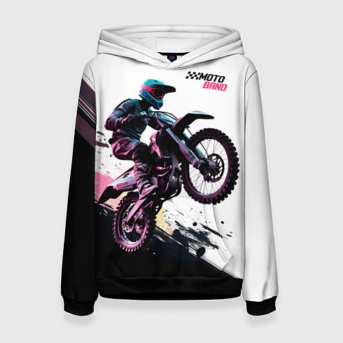 Женская толстовка Moto band / 3D-Черный – фото 1