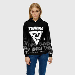 Толстовка-худи женская Tundra style, цвет: 3D-черный — фото 2