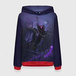 Толстовка-худи женская Восхождение в тени - слизь, цвет: 3D-красный