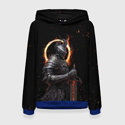 Толстовка-худи женская Пустой рыцарь, цвет: 3D-синий