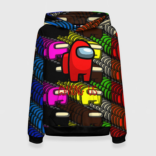 Женская толстовка Among us games / 3D-Черный – фото 1