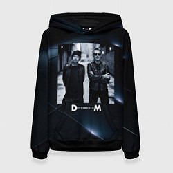 Толстовка-худи женская Depeche Mode - Мартин и Дэйв, цвет: 3D-черный