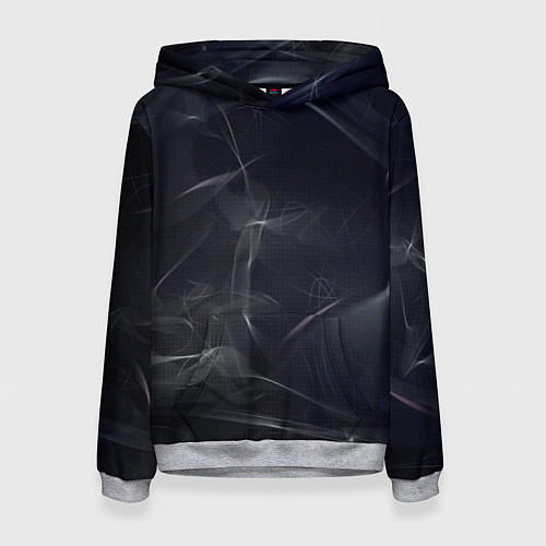Женская толстовка Серый дым и тьма / 3D-Меланж – фото 1