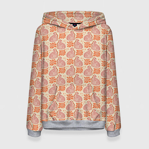 Женская толстовка Тигрица со змейкой / 3D-Меланж – фото 1